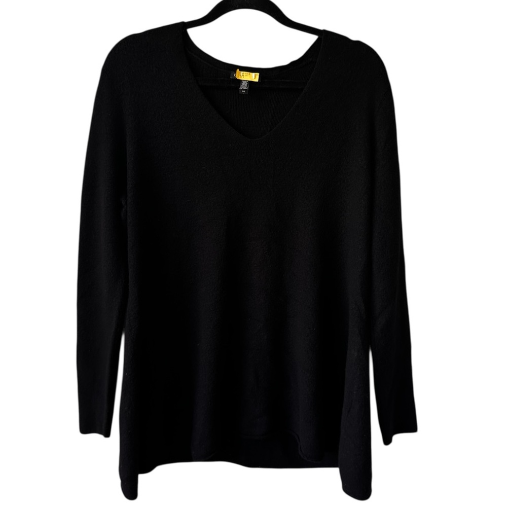 Eileen Fisher Women's 100% Superfine Merino Wool V-Neck Tunic - Picture 7 of 14